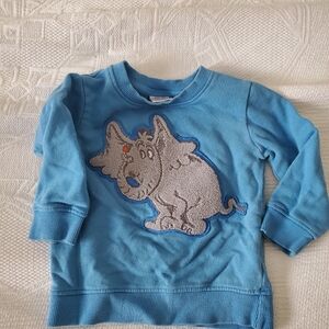2T Dr. Seuss Hanna Andersson Horton sweatshirt
